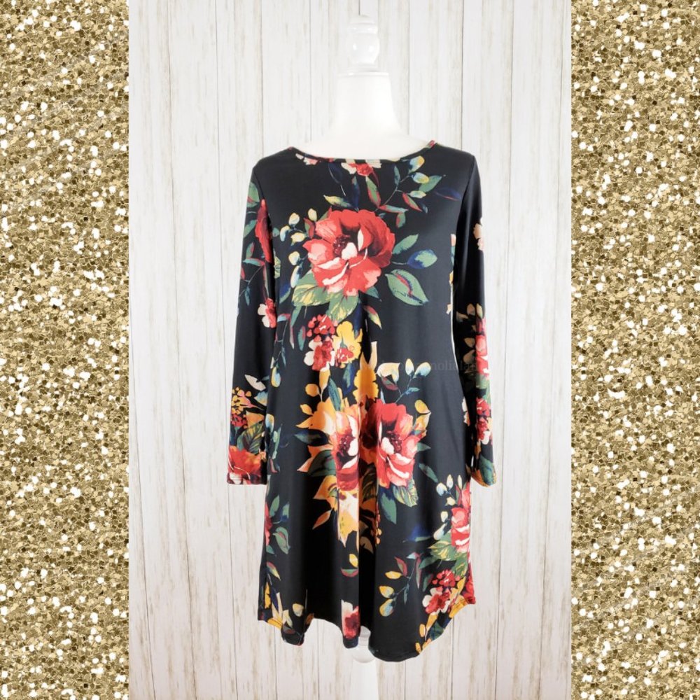 {Sweet Lovely} Floral Dress with Pockets